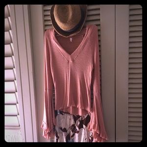 Powder pink long sleeve shirt !